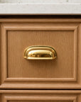 Beverly Cabinet Pull | Solid Unlacquered Brass