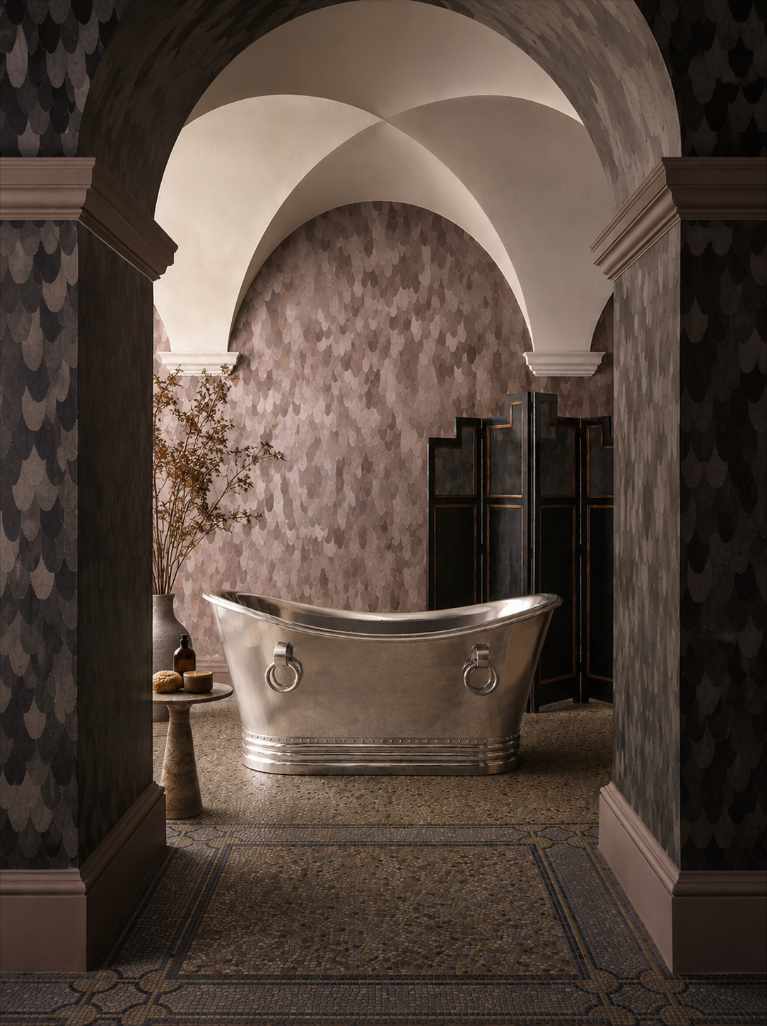 The Snow Satin Copper Bathtub