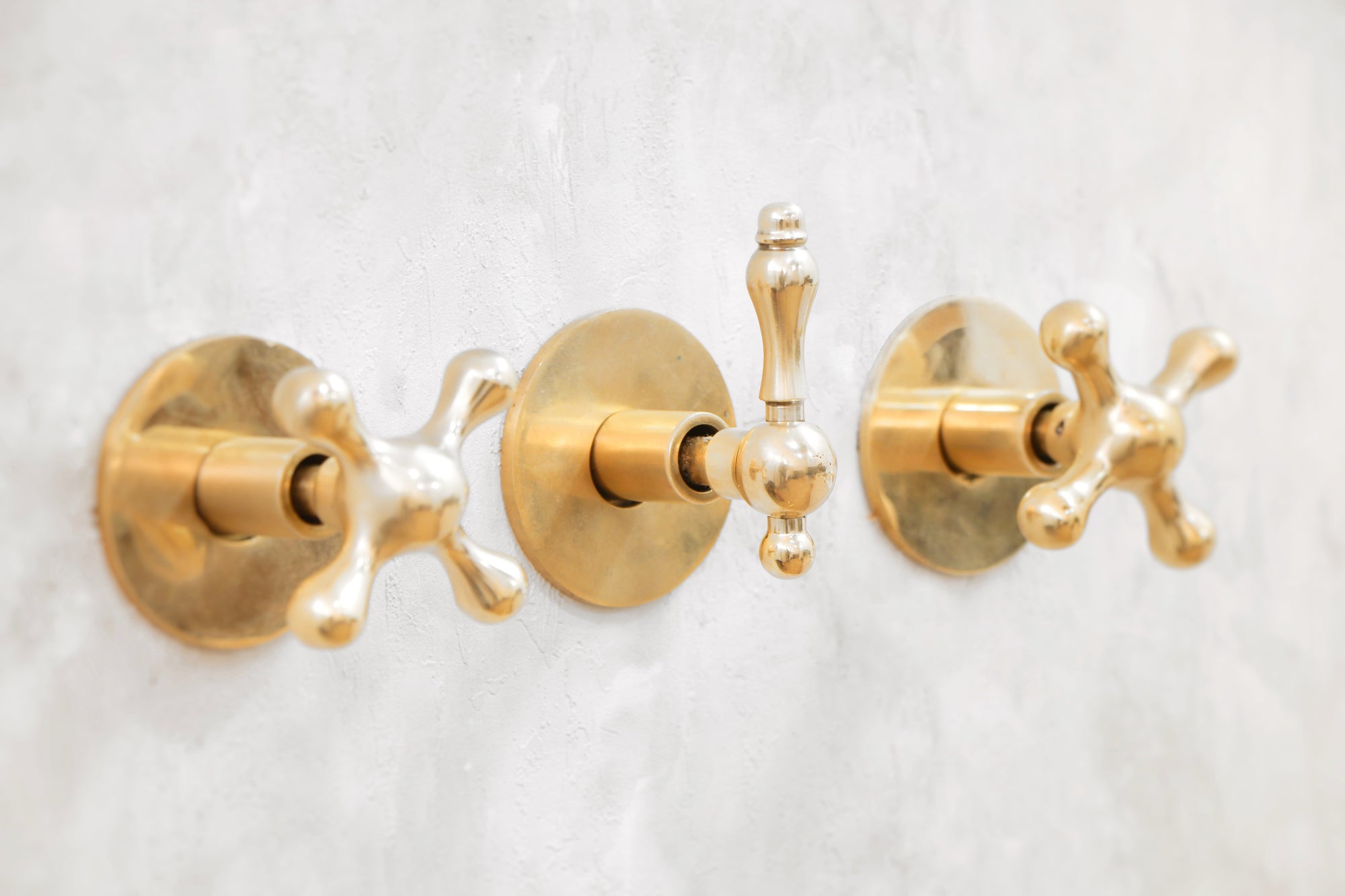 Classic Brass Shower Head and Handheld Assembly