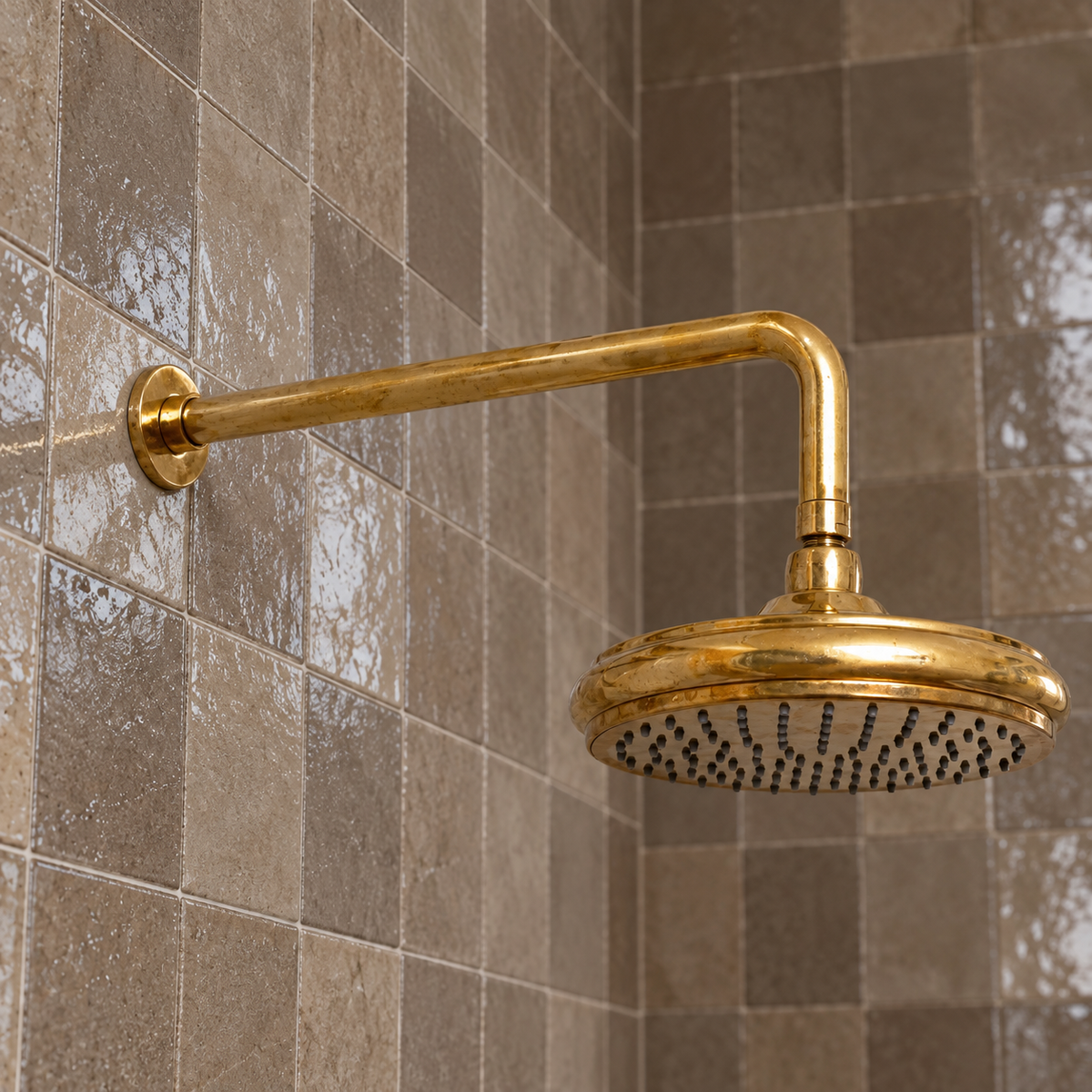 Shawnee Shower Combo with Handheld and Tub Spout – Unlacquered Brass