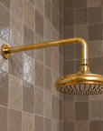 Shawnee Shower Combo with Handheld and Tub Spout – Unlacquered Brass