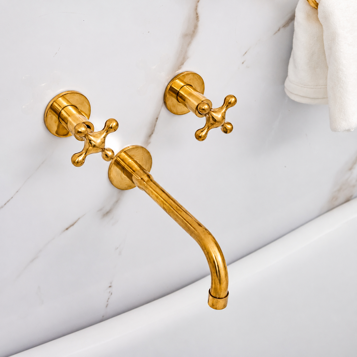 Unlacquered Brass Deans Tub Filler