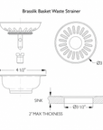 Brass Basket Waste Strainer