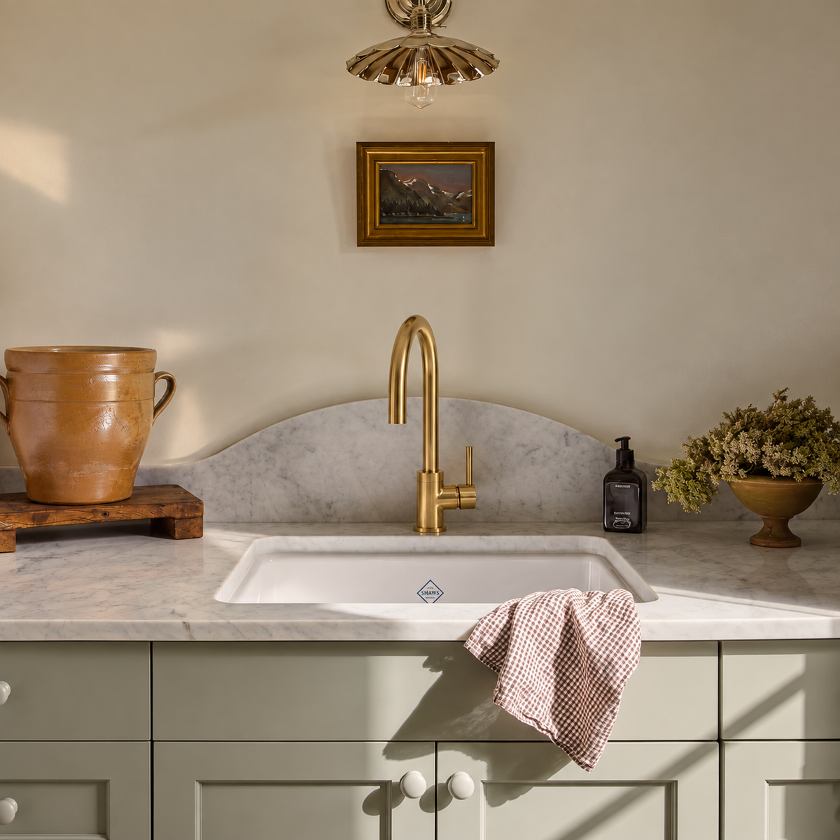 Deeb Brass Basin Faucet - Unlacquered Brass