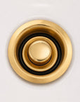 Kitchen Sink Garbage Disposal Flange & Stopper – Unlacquered Brass