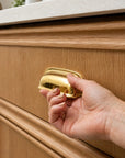 Beverly Cabinet Pull | Solid Unlacquered Brass