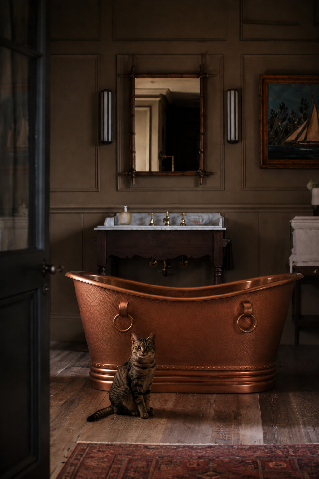 Texas Hammered Copper Bathtub