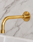 Wall Mounted Tub Filler with Hand Shower – Unlacquered Brass