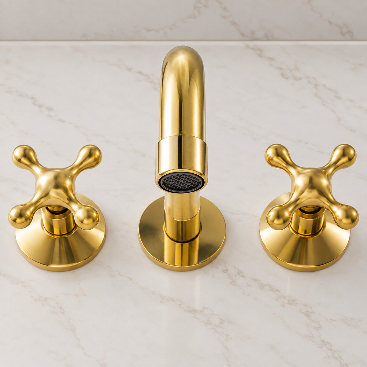 Powder Room Wall Mounted Faucet - Unlacquered Brass