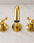 Powder Room Wall Mounted Faucet - Unlacquered Brass