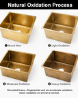 Unlacquered Brass Hammered Sink - Farmhouse kitchen Sink