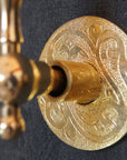 Maui Brass Rainfall Shower - Unlacquered Brass Shower Set