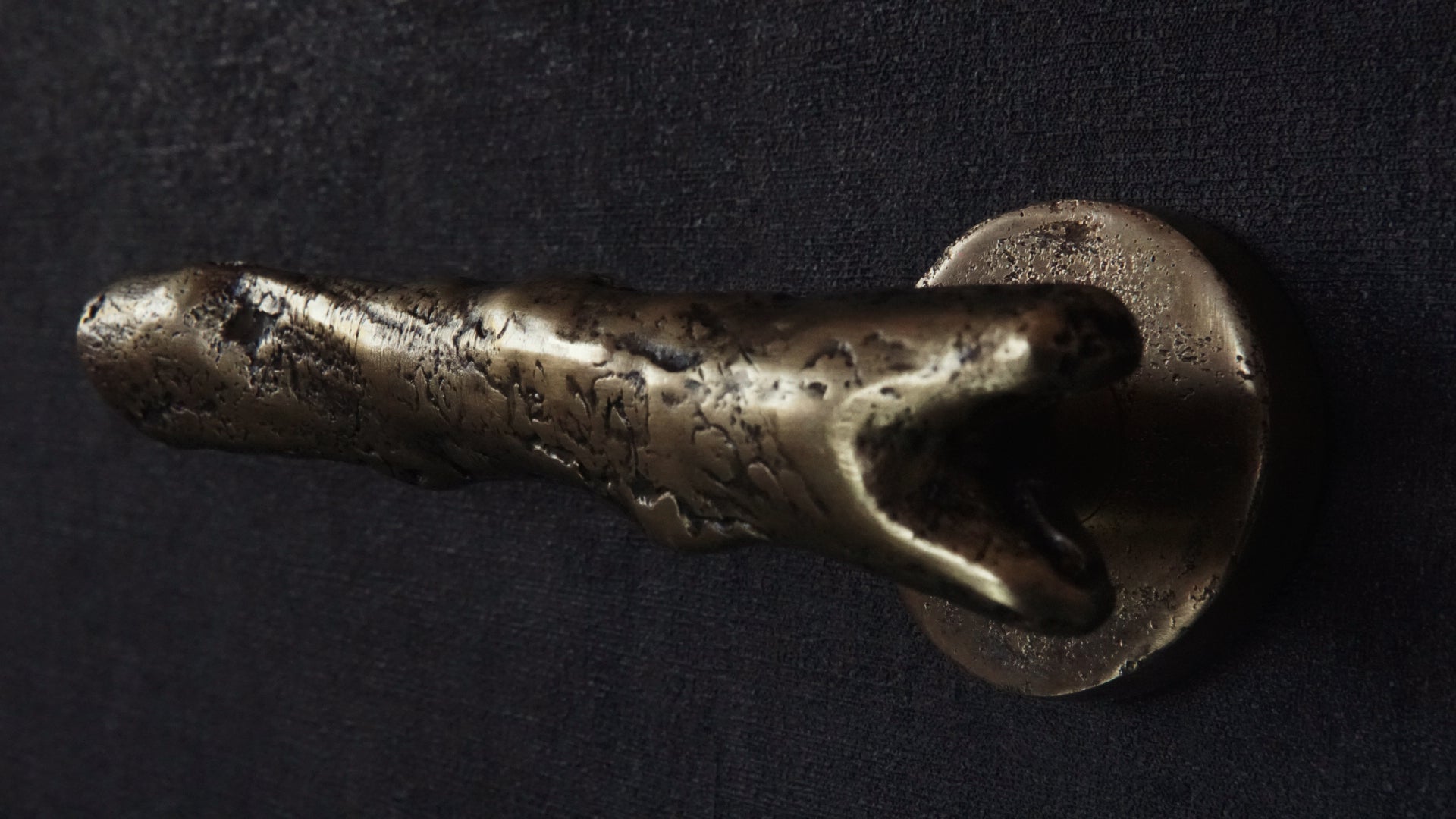 Vintage Brass Door Handle - Handcrafted Tree Branch Design