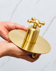 The Brasslik Single Function Shower - Unlacquered Brass