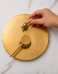 Berkeley Unlacquered Brass Shower System with Pressure Balanced Valve