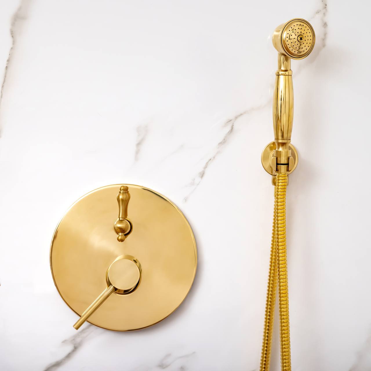 Berkeley Unlacquered Brass Shower System with Pressure Balanced Valve