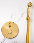 Berkeley Unlacquered Brass Shower System with Pressure Balanced Valve