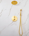 Berkeley Unlacquered Brass Shower System with Pressure Balanced Valve