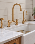 Unlacquered Victorian Brass Bridge Faucet