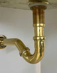 Solid Unlacquered Brass S-trap , Brass Water Trap