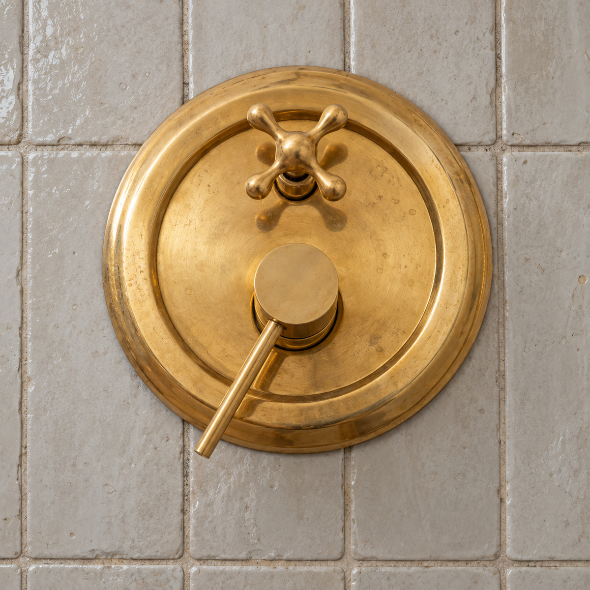Kyc Brass Shower System - Unlacquered Brass