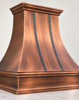 French bell copper hood for kitchen ranges