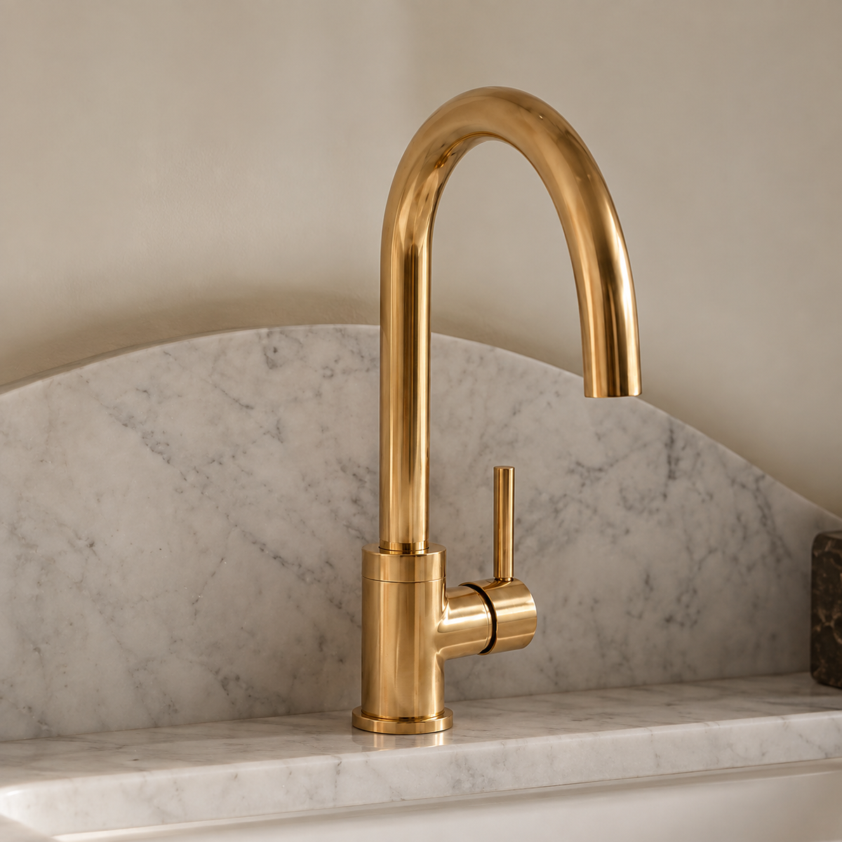 Deeb Brass Basin Faucet - Unlacquered Brass
