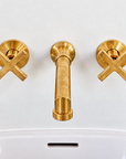 Kensington Unlacquered Brass Wall Mounted Faucet