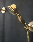 Unlacquered Brass Shower System With Tube Filler