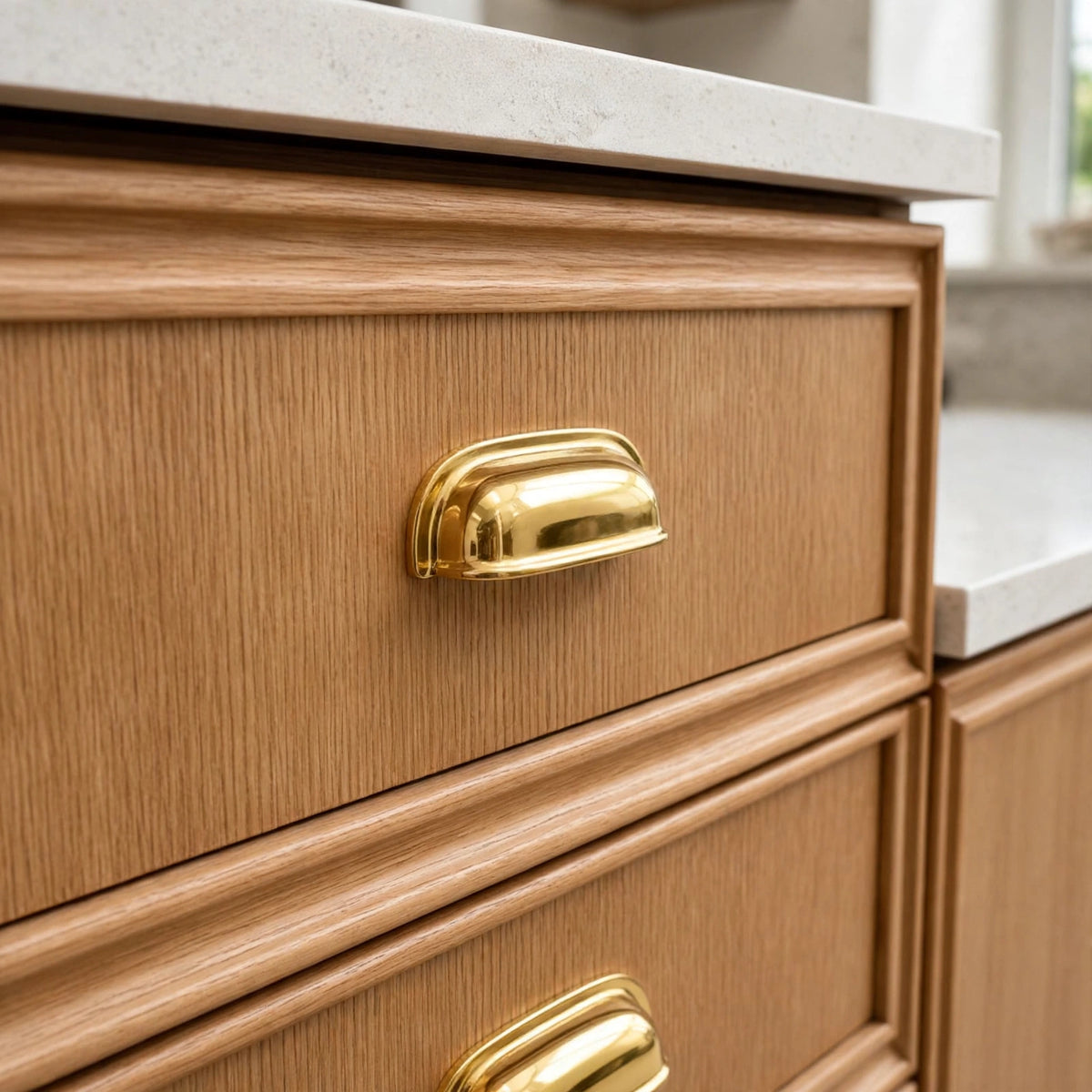 Beverly Cabinet Pull | Solid Unlacquered Brass