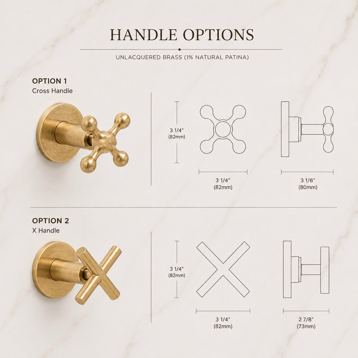 Unlacquered Brass Deans Tub Filler