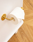 Brass Toilet Paper Holder – Vintage Wall Mount Toilet Roll Holder in Unlacquered Brass