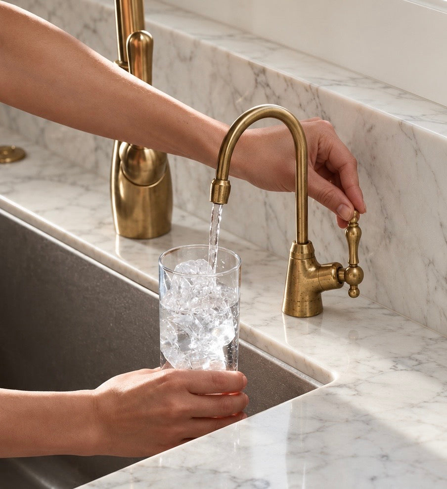Unlacquered Brass RO &amp; Filtered Water Faucet