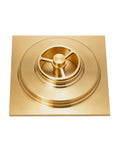 Brass Shower Floor Drain with Removable Strainer Cover