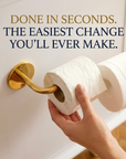 Brass Toilet Paper Holder – Vintage Wall Mount Toilet Roll Holder in Unlacquered Brass