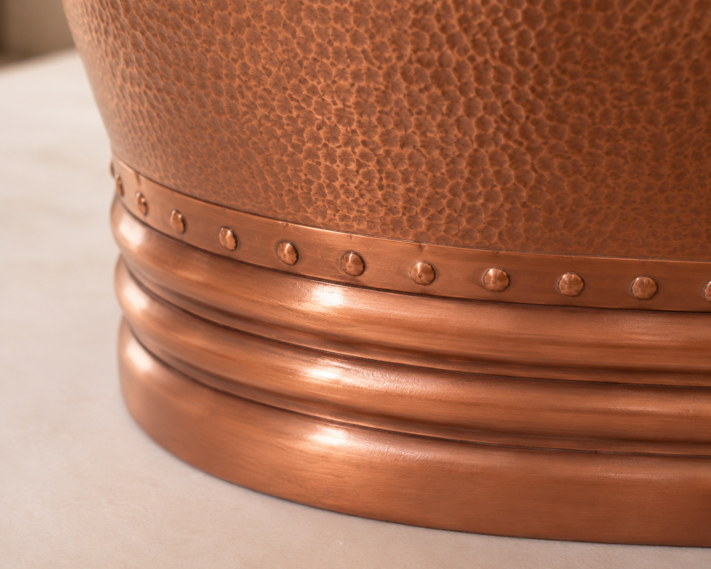 Texas Hammered Copper Bathtub