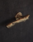 Vintage Brass Door Handle - Handcrafted Tree Branch Design