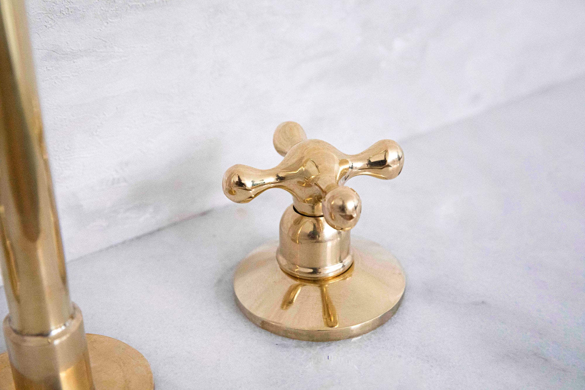 Widespread 3 Holes Solid Unlacquered Brass Faucet