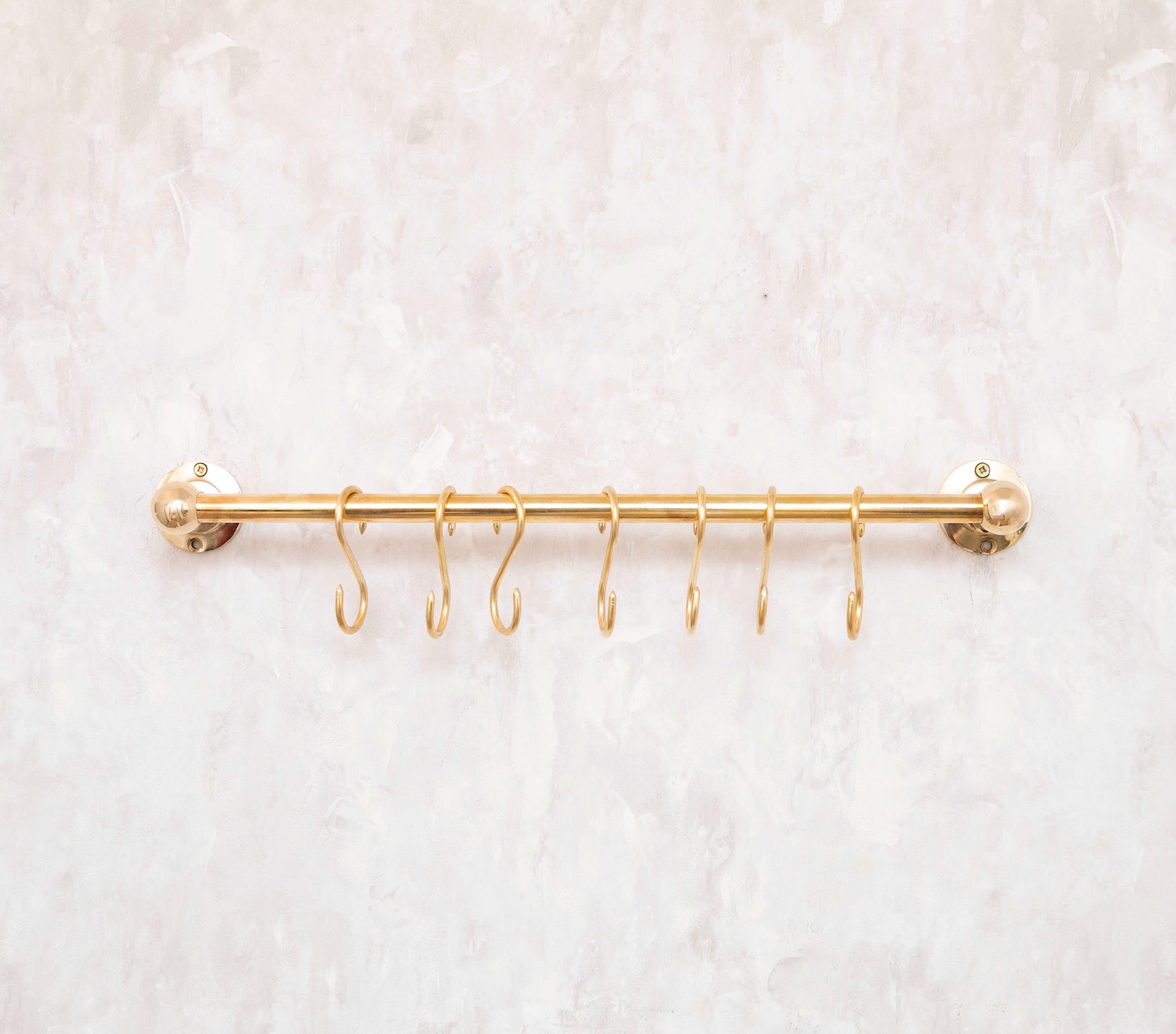 Wall Mounted Rail Bar | Rail Bar With Hooks | Brasslik