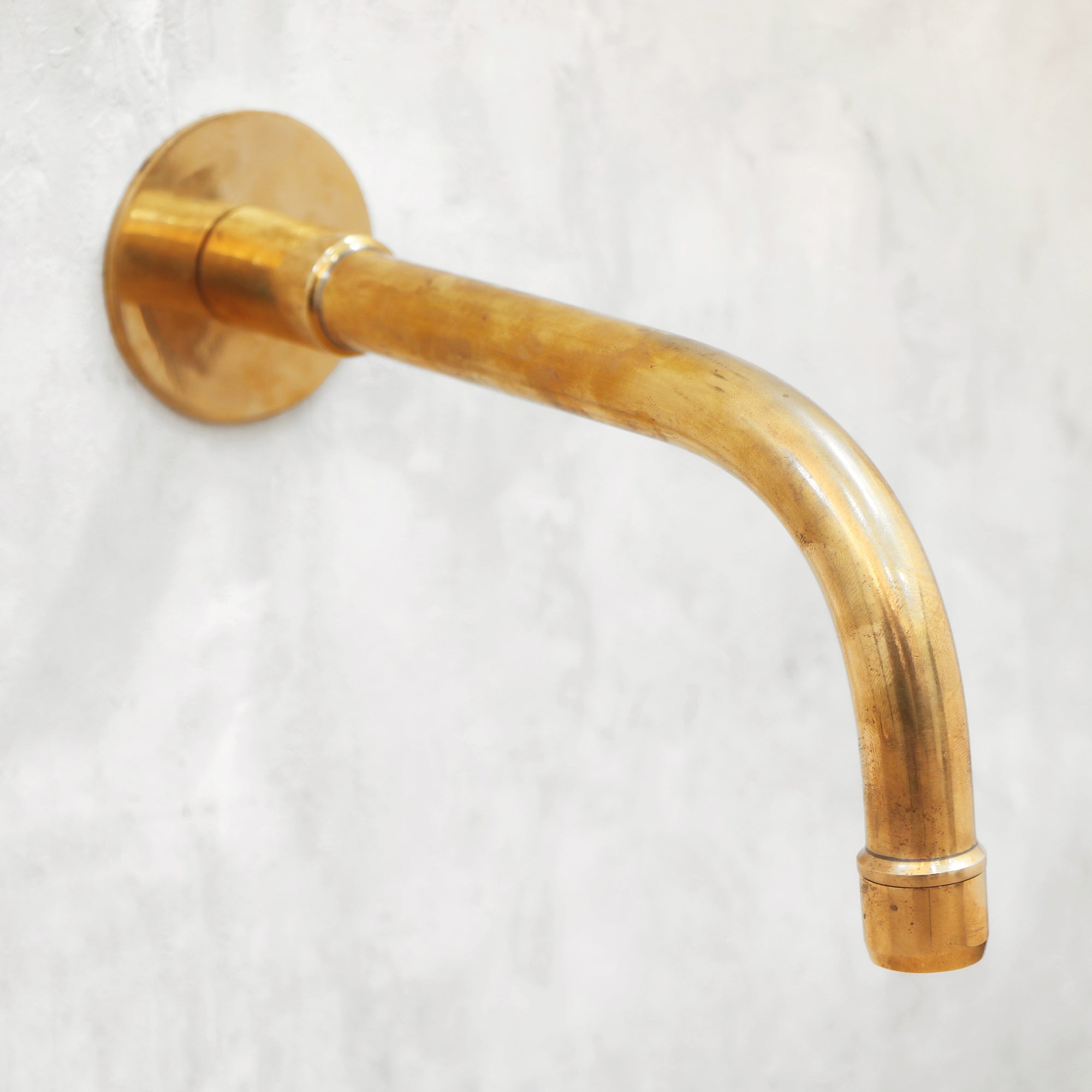 Classic Brass Shower Head and Handheld Assembly