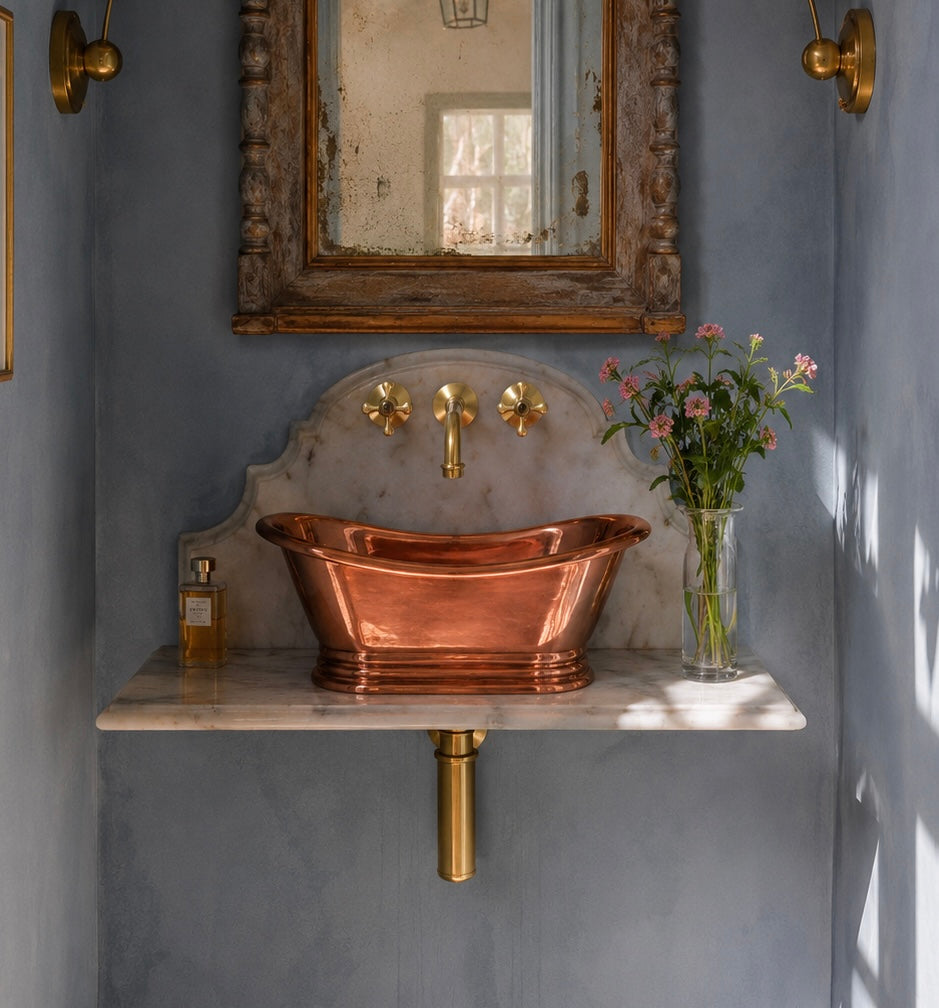 Copper Vessel Sink - Bathtub Style