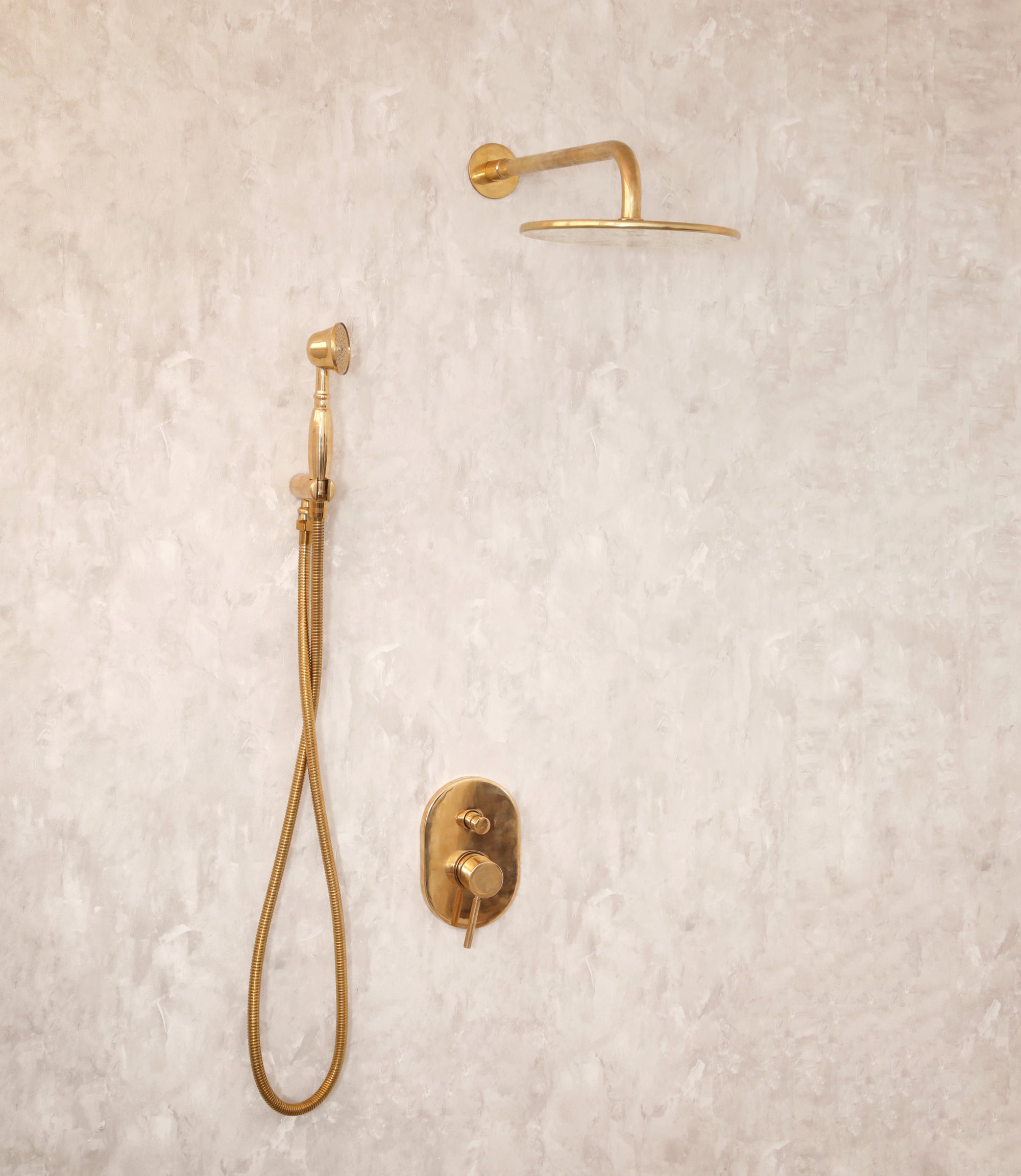 Vintage Shower Head | Brass Recessed Shower | Brasslik