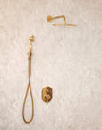 Vintage Shower Head | Brass Recessed Shower | Brasslik