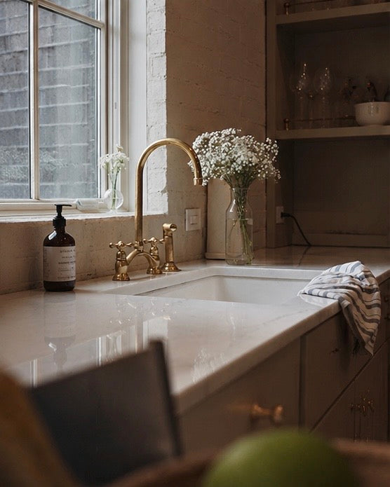 Norfolk Style Brass Bridge Faucet