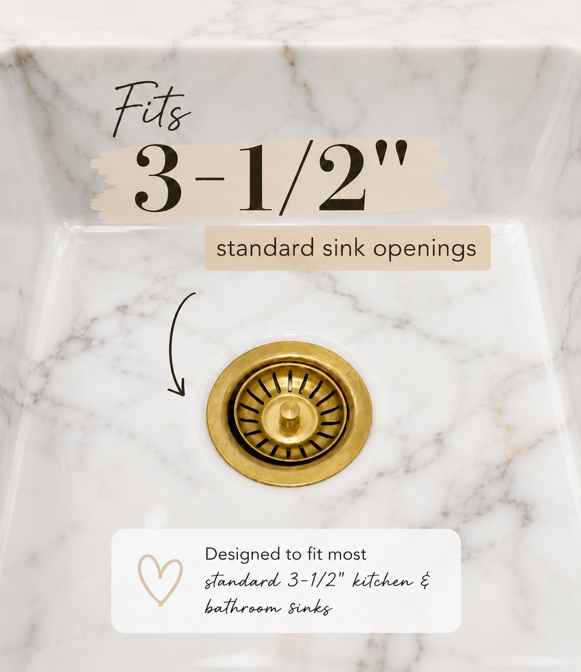 Unlacquered Brass Hammered Sink - Farmhouse kitchen Sink