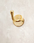 Unlacquered Brass Hook | Brass Hook for Wall | Brasslik