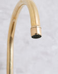 Unlacquered Brass Bridge Kitchen Faucet