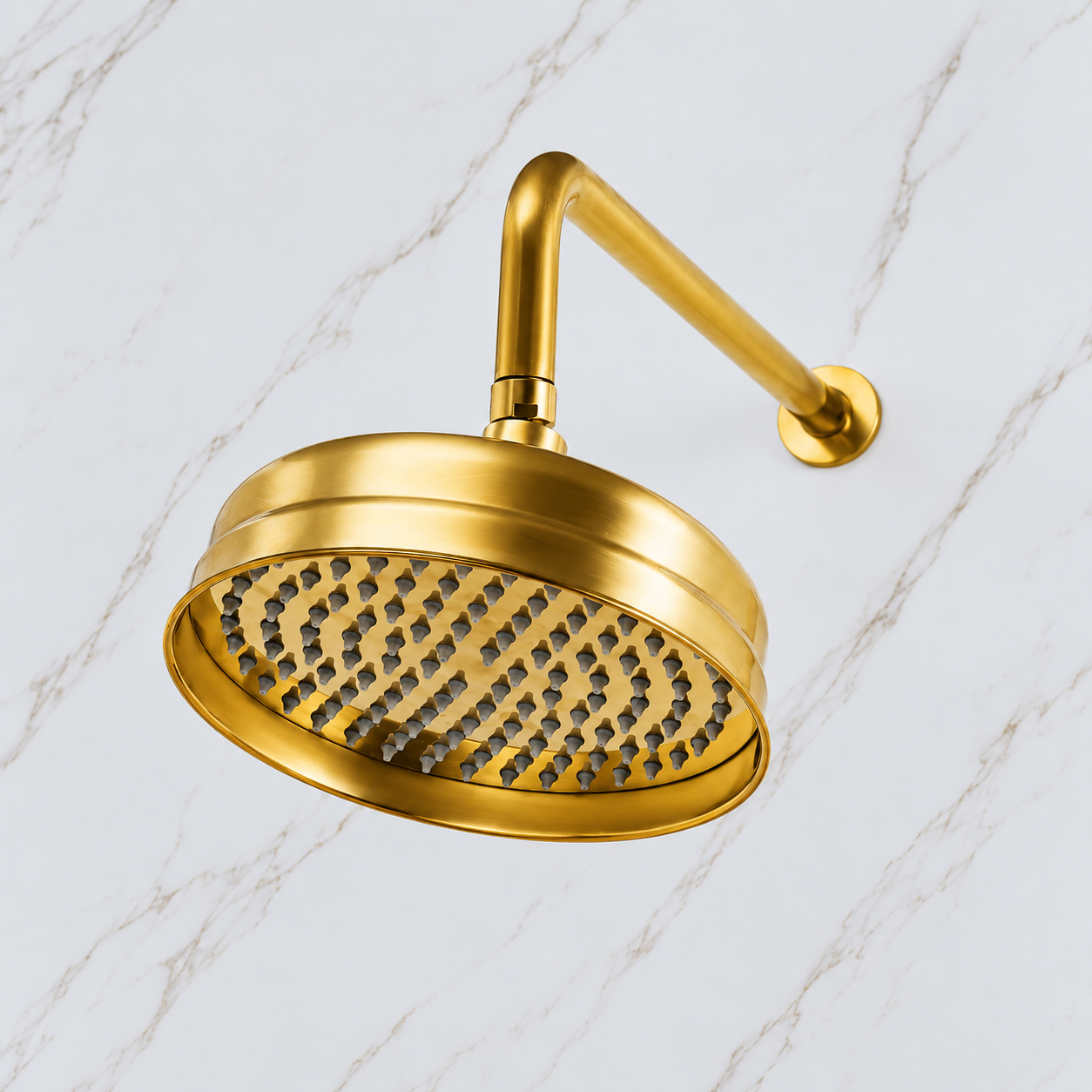 Nebraska Thermostatic Valve Shower Set - Unlacquered Brass