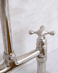 Nickel Kitchen Faucet | Brass Bridge Faucet | Brasslik