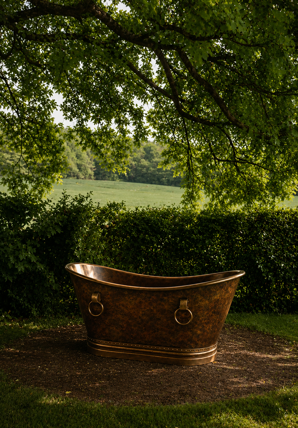 The Bee Cast Copper Bathtub